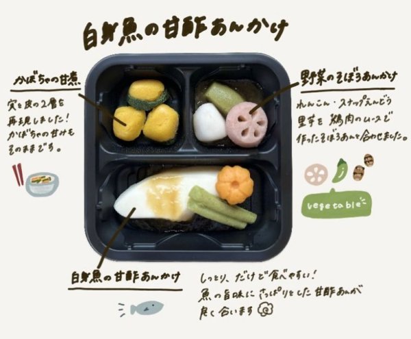 画像1: 白身魚の甘酢あんかけ(ムース食) (1)