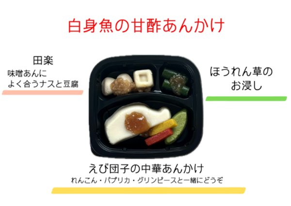 画像1: 白身魚の甘酢あんかけ (ムース食) (1)