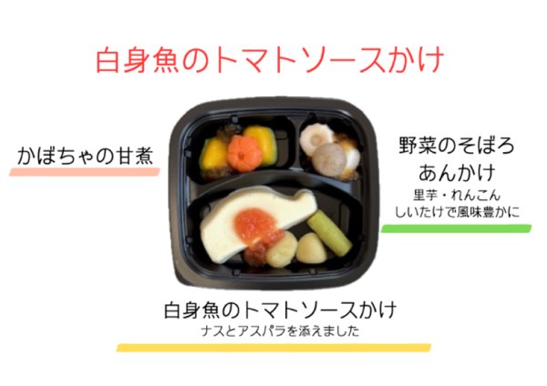 画像1: 白身魚のトマトソースかけ(ムース食) (1)