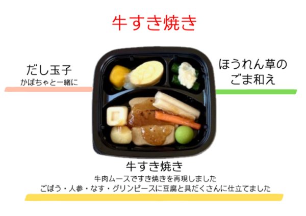 画像1: 牛すき焼き(ムース食) (1)
